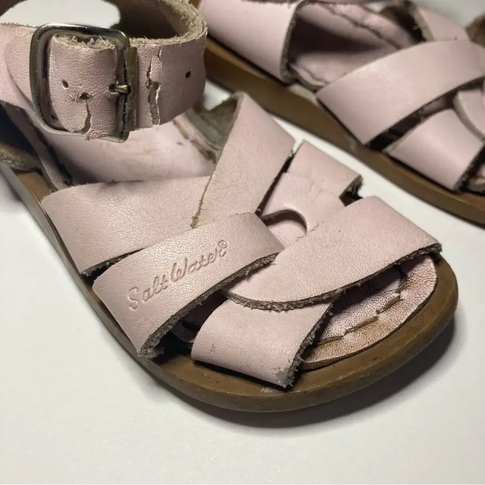 Salt Water Sandals Hoy Summer Light Pink Original Leather Sandal Shoes Toddler 5